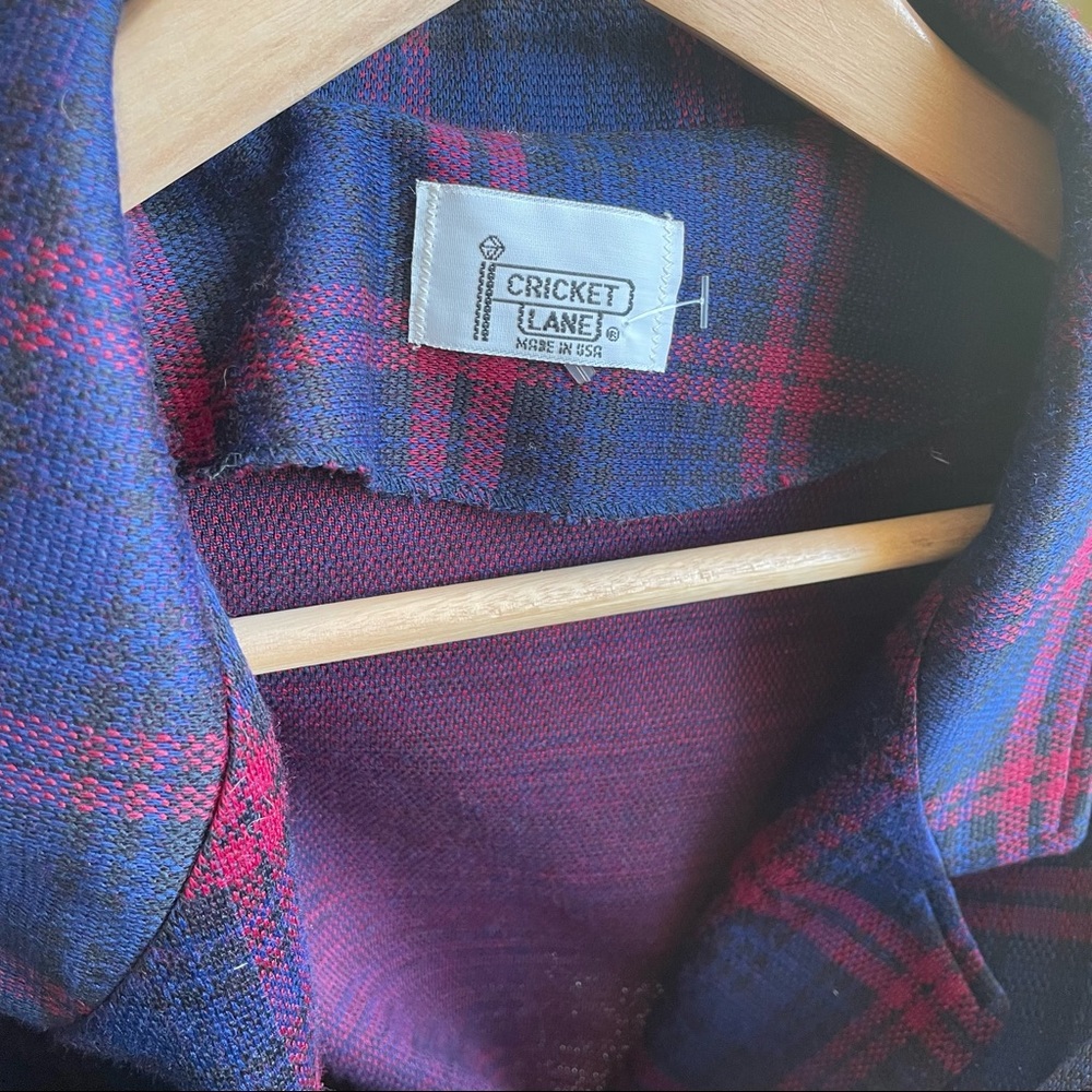 VTG Cricket Lane Tartan Plaid Blazer - Picture 6 of 9